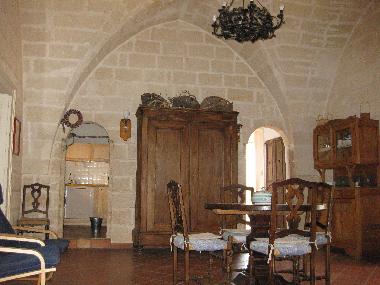 la salle a manger dans la ferme