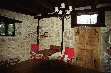 interieur dans la maison en pierre