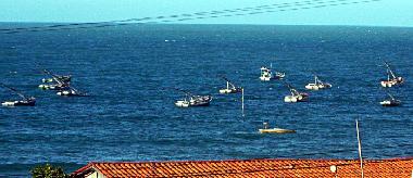 vue de la mer depuis la terrasse