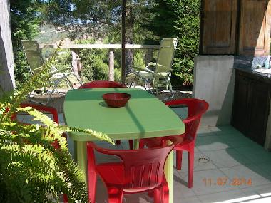 Terrasse ombrag�e 24m2 + 2 relax