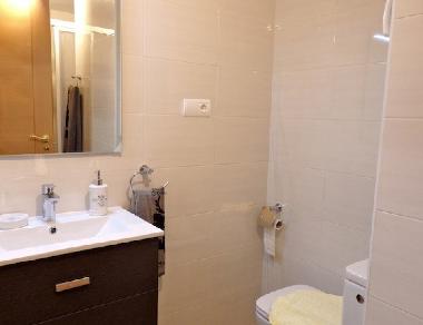 salle de bain avec douche