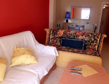 salon avec canap lit double