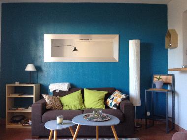 salon avec canap� convertible