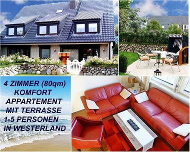 Appartement de vacances /en/au Westerland/Sylt (Nordfriesische Inseln)ou appartement ou maison de vacances