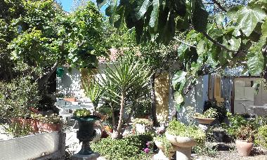 Pavillon et sa terrase vus du jardin
