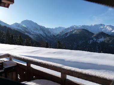 vue du balcon en hiver