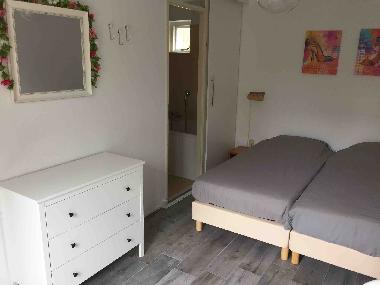 One of the three bedrooms