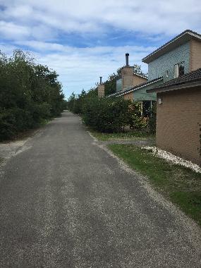 Street to the beach from Haags Duinhuis