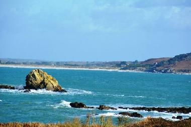 Vue sur la mer depuis la chambre Vent du Large