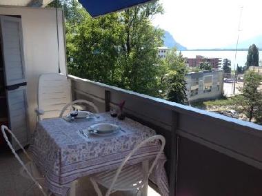 Terrasse c�t� lac.