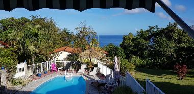 vue de la terrasse du Marlin