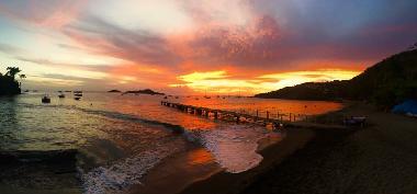 Couch� de soleil sur Ilets Pigeon