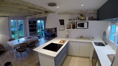 cuisine ouverte et coin  manger