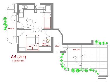 Appartement de vacances �/en/au Vodice (Sibensko-Kninska)ou appartement ou maison de vacances
